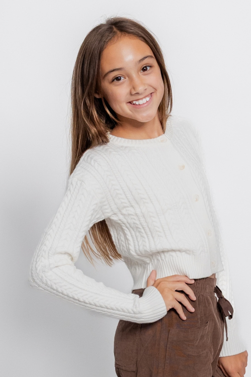 Londyn Cropped Cardi by TENLY