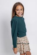 The Jane Sweatshirt in Hunter Green by PLEAT