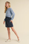 Raeann Wavy Knit Pullover Sweater