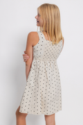 Girls Paneled Polka Dot Dress