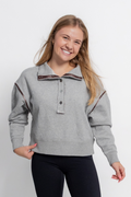 Heather Grey French Terry Henley by Vintage Havana