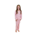Kids Coquette Candy Cane Satin PJ Set
