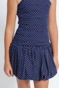 Katie J NYC Girls Tippy Dress in Blue Polka Dot