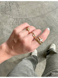 Gold Wrapped Cross Ring