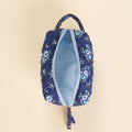 Essentials Quilted Cosmetic Pouch in Endless Daydream Navy