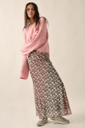 Lorrie Mesh Maxi Skirt