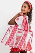 Case-Mate Cherry Gingham Jelly Tote Bag