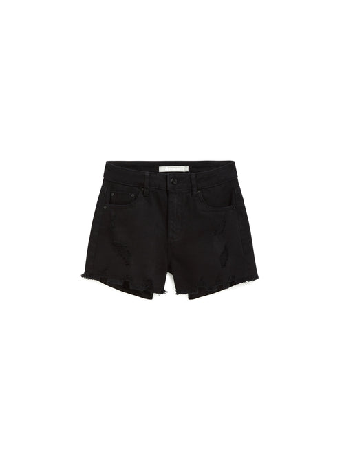 Weekender High Rise Shorts in Black by Tractr