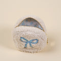 Blue Bow Circle Pouch