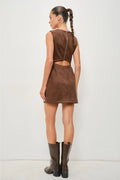 Meeka Vegan Suede Dress
