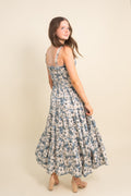 Audrey Floral Printed Tiered Maxi Dress