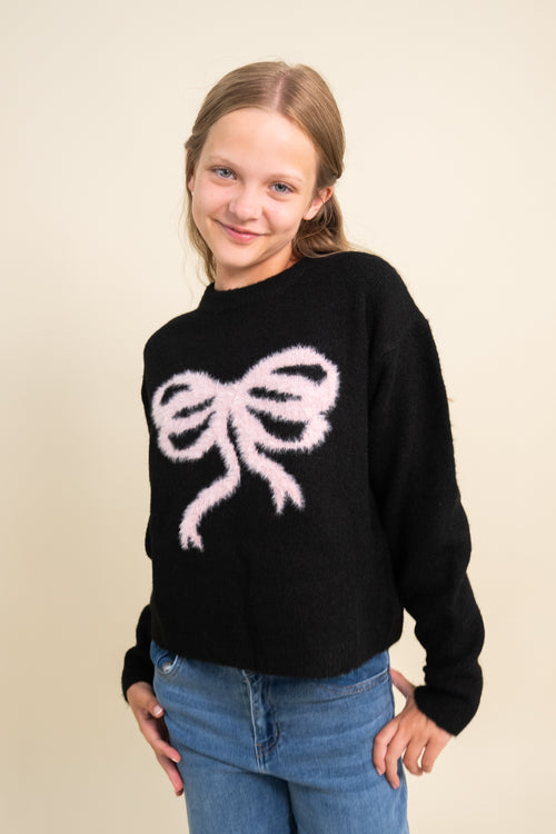 Katie J Girls Maggie Bow Sweater