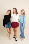 Katie J Juniors Dominique Skort in Mulberry