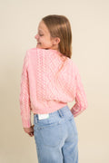 Ashley Crop Cable Knit Sweater