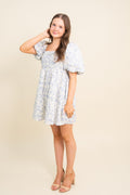 Aimee Bubble Sleeve Baby Doll Dress