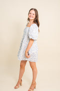 Aimee Bubble Sleeve Baby Doll Dress