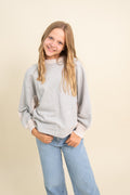 Contrast Ragland Pullover By Love Daisy