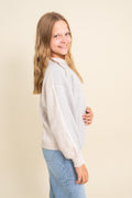 Contrast Ragland Pullover By Love Daisy