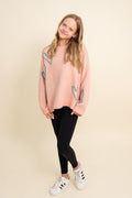 Boxy Hearts Sweater By TENLY
