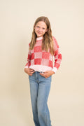 Ellie Checkered Sweater By Love Daisy