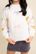 Lily Pastel 3D Bow Sweater By Love Daisy