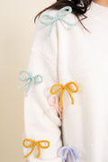 Lily Pastel 3D Bow Sweater By Love Daisy