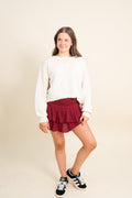 Katie J Juniors Dominique Skort in Mulberry