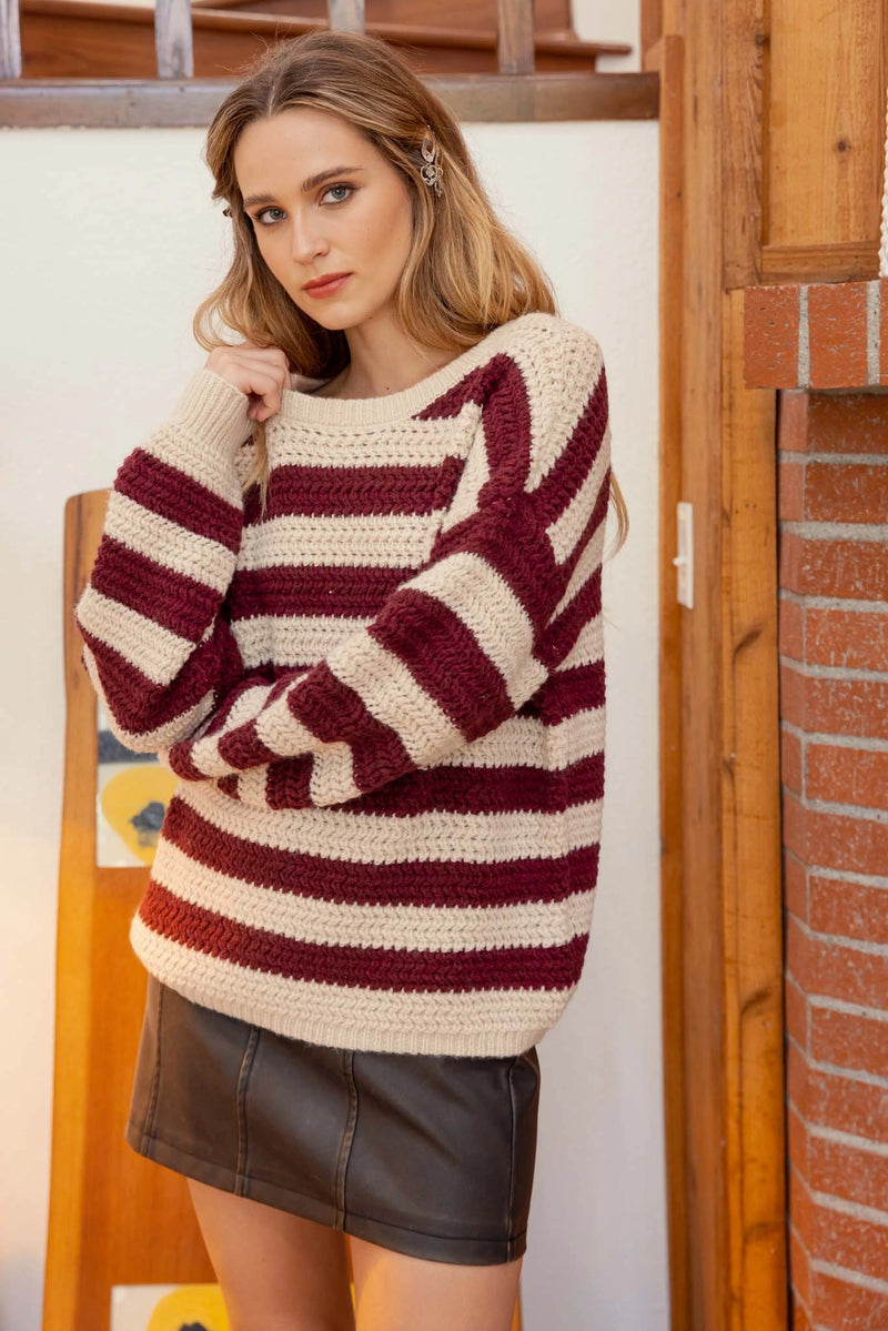 Mallory Pullover Knit Sweater