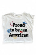 Proud to be American Shirt By Paper Flower