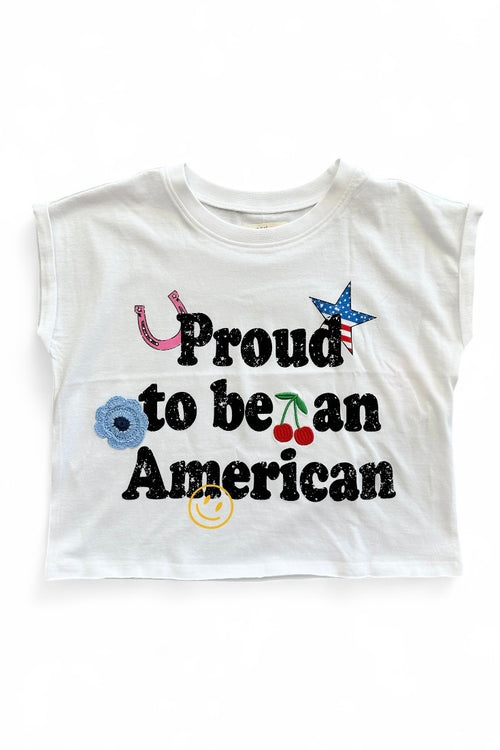 Proud to be American Shirt By Paper Flower