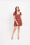 Whitney Plaid Mini Dress