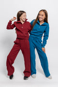 Wide Leg Raw Seamed Joggers by TENLY