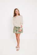 Juniors Bianca Skirt in Sage Baroque Floral by Katie J