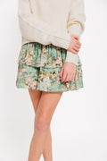 Juniors Bianca Skirt in Sage Baroque Floral by Katie J