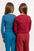 Rib Raglan Longsleeve Top by TENLY