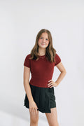 Pleated Wrap Skort