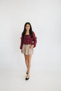 Zara Smocked Floral Skirt