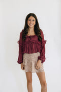 Zara Smocked Floral Skirt