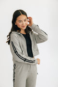 Flowers By Zoe Velvet Ribbon Zip Hoodie
