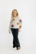 Sequin Ornaments Sweatshirt by Paper Flower