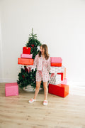 Nutcracker Satin Button Up PJ Set By Peach Love California