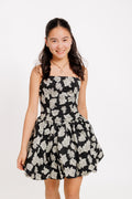 Laney Back Lace Bubble Hem Dress