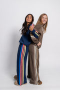 Galaxy Blue Wide Leg Pant with Stripes by Vintage Havana