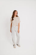 Washed Garmet Dye Boxy Tee By Ocean Drive