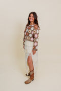 Reyna Crochet Knit Top