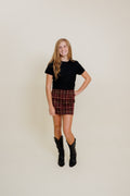 Vanna Plaid Skirt