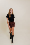 Vanna Plaid Skirt