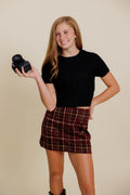 Vanna Plaid Skirt