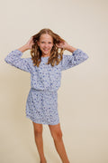 Ruby Dress in Forget Me Not by PLEAT