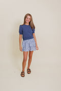 Scottie Skirt in Forget Me Not Floral by PLEAT